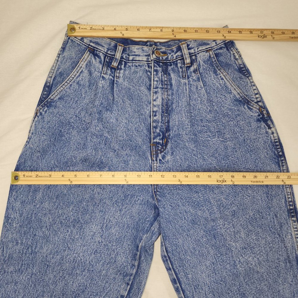 VINTAGE Bill Blass High Rise Relaxed Fit Mom Jeans Size 14 100% Cotton Exc. Cond - Picture 13 of 16